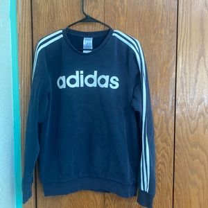 Woman’s navy blue Adidas crewneck hoodie